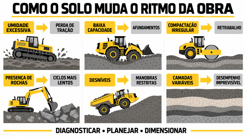 Como o solo muda a obra - infográfico